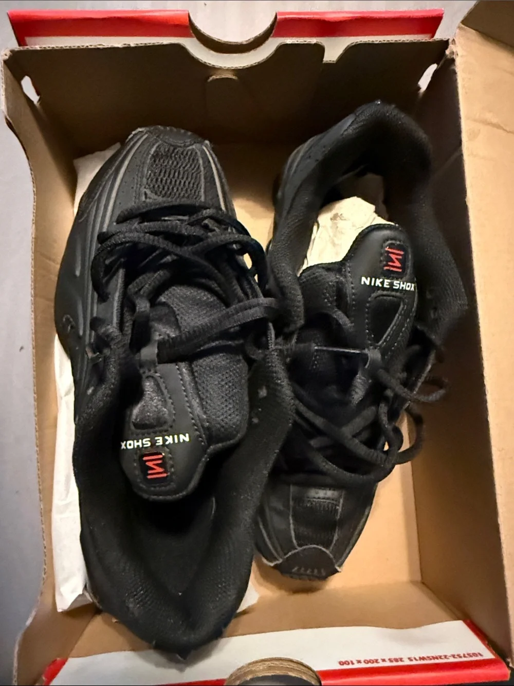 Nike Black Men's Shox Running Sneakers